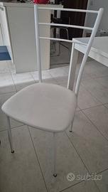 4 sedie merallo bianco