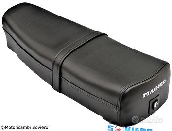 Sella lunga Nera Scritta Vespa Pk 50s 125s S compl