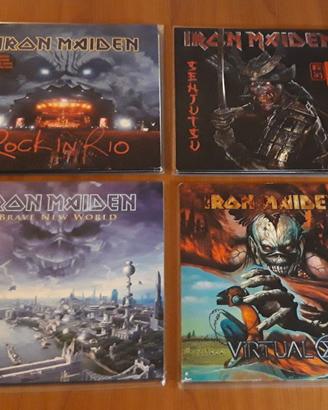 Blocco vinili Iron Maiden prime stampe anni 90