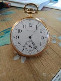 orologio da taschino  waltham oro 14k
