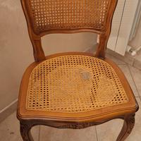 sedia D'epoca in stile Luigi xv in legno con schie