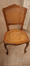 sedia D'epoca in stile Luigi xv in legno con schie