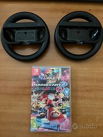 Mario Kart 8 Deluxe + 2 volanti nintendo Switch