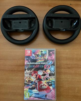 Mario Kart 8 Deluxe + 2 volanti nintendo Switch