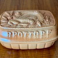 Brottof in terracotta con coperchio - nuovo