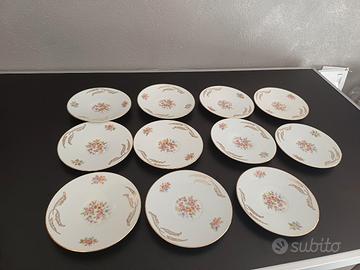 set 11 piattini da caffe' vintage