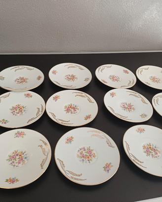set 11 piattini da caffe' vintage
