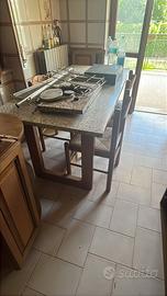 Cucina tavolo e sedie