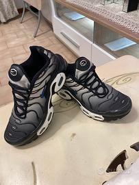 nike tn bianco blu e nero