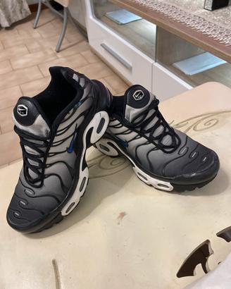 nike tn bianco blu e nero