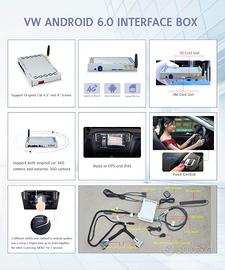 Android Interface VW Golf 7 + monitor 8" 5G6919605