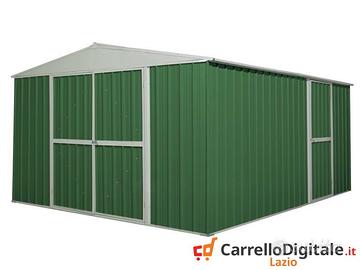 Box prefabbricato in acciaio 360x430cm verde