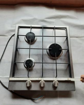 Piano cottura SMALVIC 3 fuochi acciaio inox