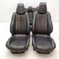 Set sedili in pelle riscaldabili nero / rosso peug