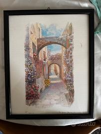 Quadro acquarello/stampa aristica