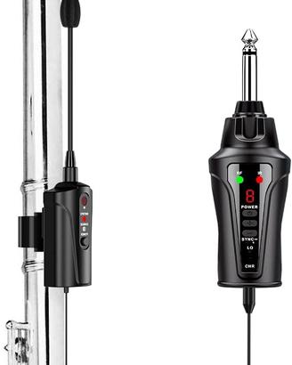Sistema di Microfono Wireless per Flauto UHF, Micr