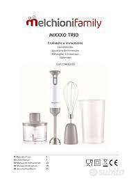 Frullatore a Immersione 3 in 1 Melchioni Mixxxo