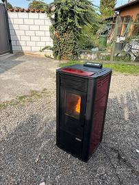 Stufa a pellet marca Foco 10 kw canalizzata