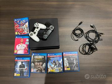 PS4 Slim 1TB + 2 Controller + 6 Giochi