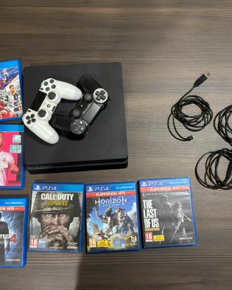 PS4 Slim 1TB + 2 Controller + 6 Giochi