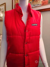Piumino smanicato rosso SNIPER tg S-M