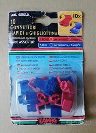 10 Connettori Rapidi a Ghigliottina Rubacorrente 