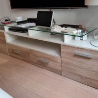 Mobile tv con luci a led dimensioni 194x35x35cm