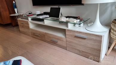 Mobile tv con luci a led dimensioni 194x35x35cm