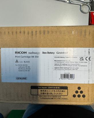 Toner originale nero stampante Ricoh IM350 Nuovo