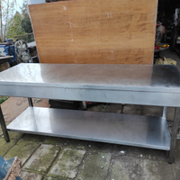 Tavolo acciaio Zanussi 200x70
