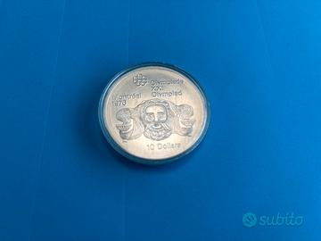 Canada 10 Dollari 1976 Montreal Argento 925 48,6g