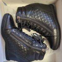 Scarpe con zeppa in pelle, marca VENEZIA,numero 37