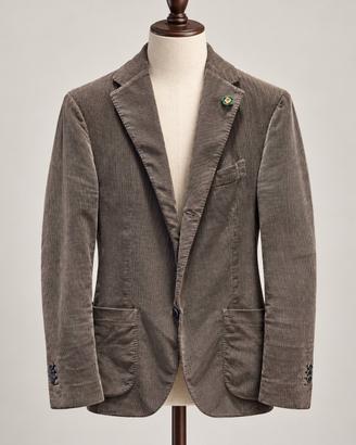 Giacca Lardini Velluto Tg 48 cioccolato 