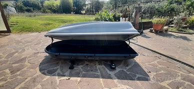 Portapacchi auto + barre montaggio