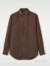Camicia Loro Piana 100% lino - Marrone