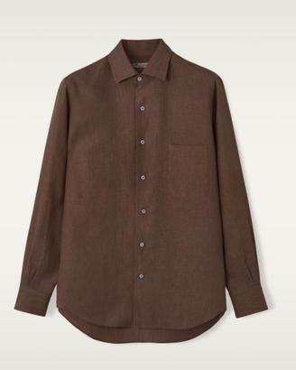 Camicia Loro Piana 100% lino - Marrone