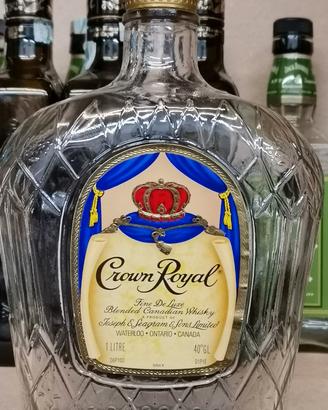 CROWN ROYAL WHISKY BOTTIGLIA VUOTA COLLEZIONE   