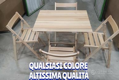 Produzione tavoli e sedie anche colorati