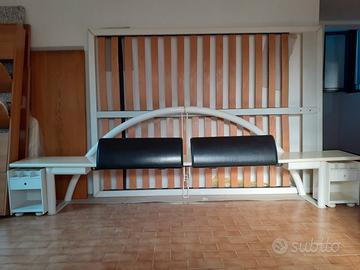 Letto Poliform mod. Morgana laccato bianco usato