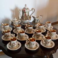 Servizio da caffè Capodimonte originale in oro