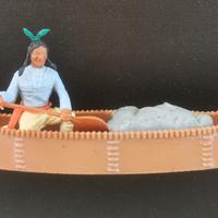 Timpo toys indiano su canoa