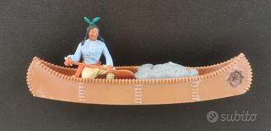 Timpo toys indiano su canoa
