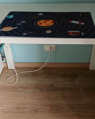 Scrivania Ikea altezza regolabile bianco