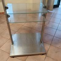 Carrello self-service usato in  inox /vetro