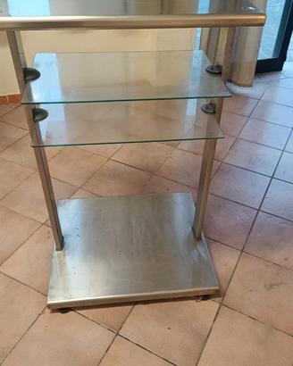 Carrello self-service usato in  inox /vetro