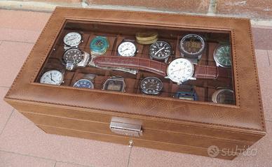 Scatola Portaorologi SONGMICS 12 Posti + Cassetto