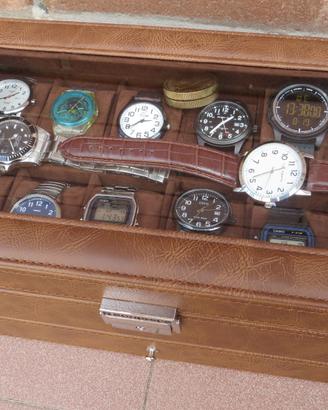 Scatola Portaorologi SONGMICS 12 Posti + Cassetto