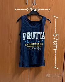 Canotta Blu Navy Frutta Massachusetts Canottiera 