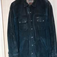 Giacca vintage da uomo in pelle scamosciata Diesel