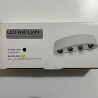 Applique lampada led da parete, muro. Colore nero